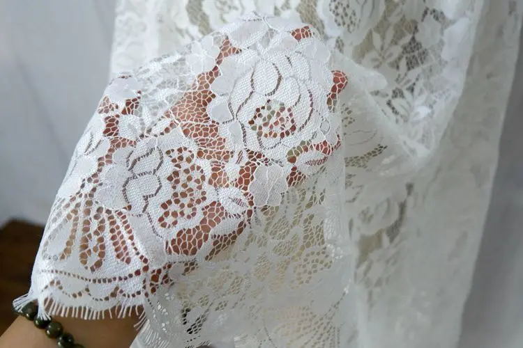 Тонкий кружевной цветок из газа с пустотами длиной 3 метра для одежды и свадебных аксессуаров в стиле DIY.