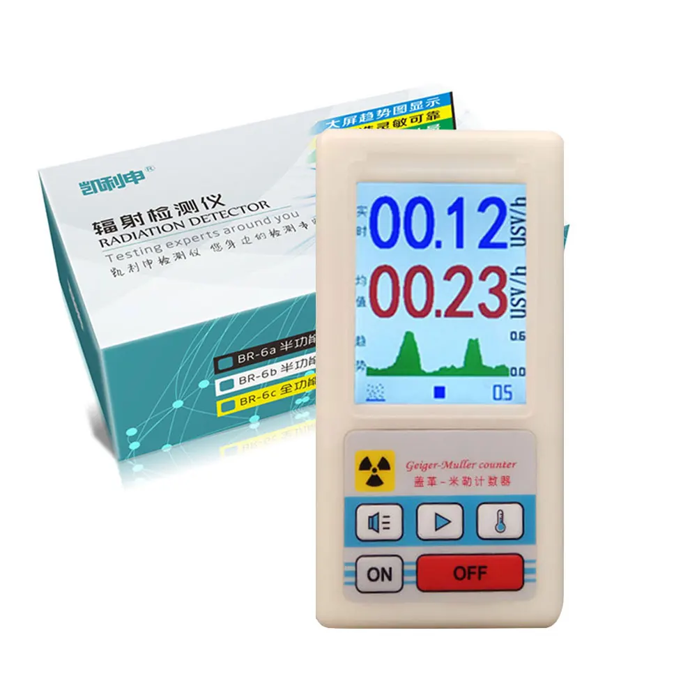 Профессиональный дисплей бета гамма рентгеновский тестер счетчик Гейгера