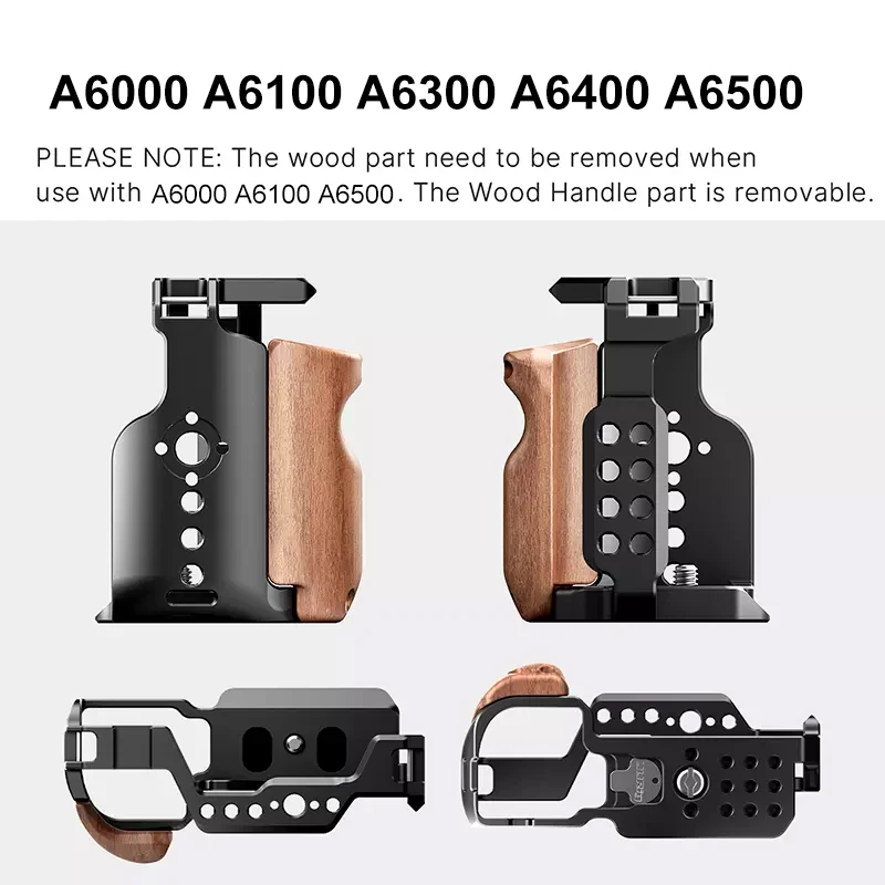 Металлический корпус UURig для камеры Sony A6000 A6100 A6300 A6400 A6500 RIG Arca Swiss Cold Shoe Arri