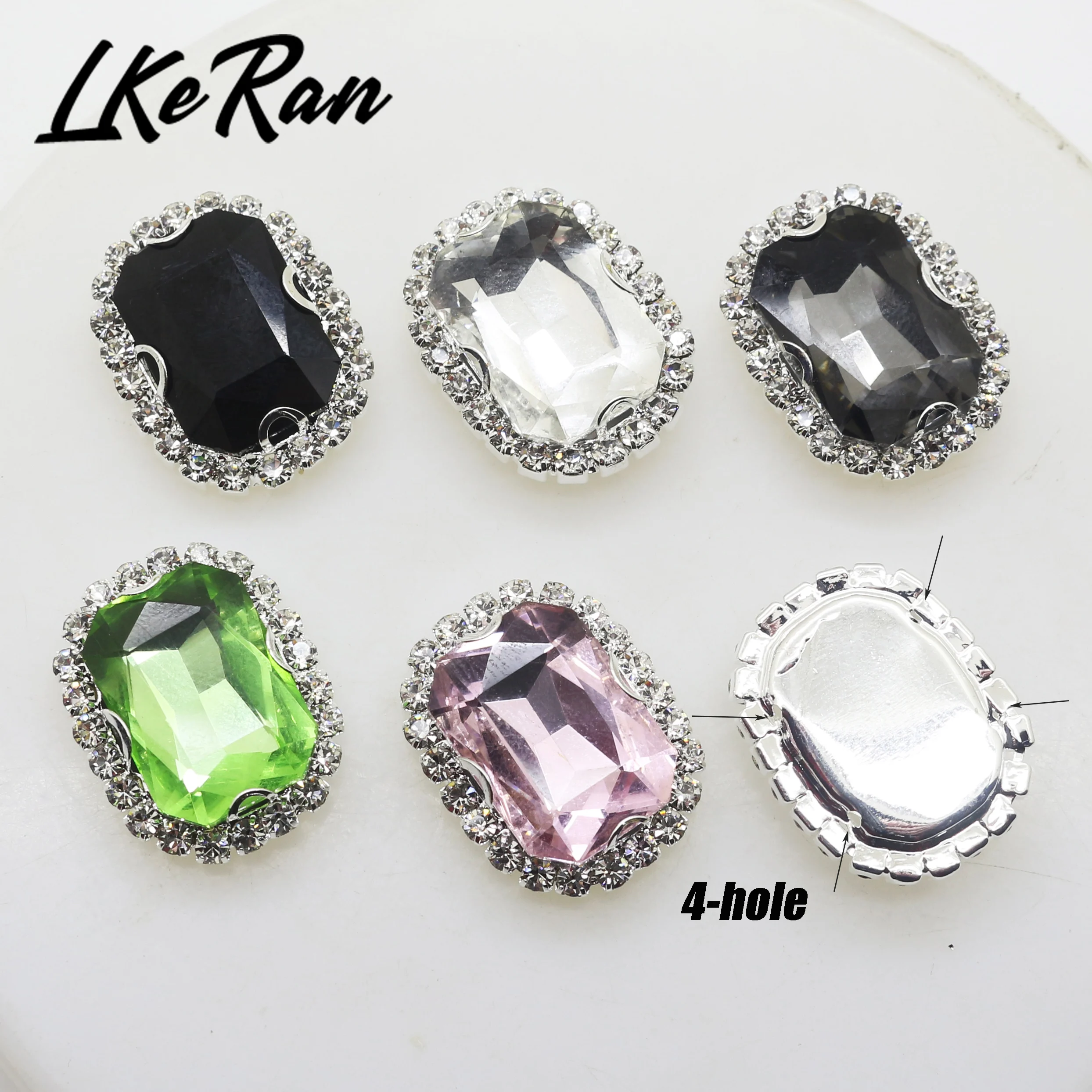 Заводской магазин новинка 20*19 мм акриловые прямоугольные стразы стеклянные