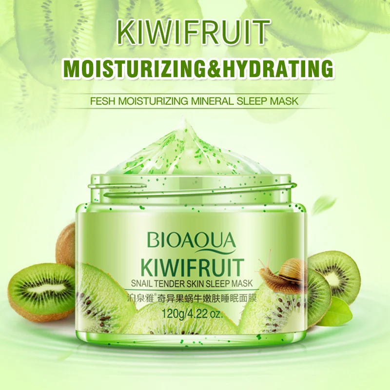 

120g Moisturizing Sleeping Face Mask No Wash Cream Pomegranate Snail Soothing Gel Night Cream Skin Care