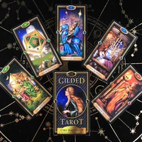 the gilded tarot deck card and guidebook tarot game toy tarot divination oracles guidance fate board english for family gift