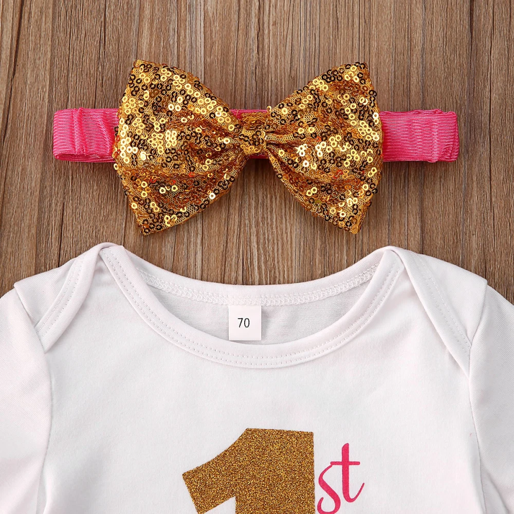 Одежда для малышей коллекция 2020 года новорожденных девочек с надписью My 1st Easter