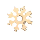 18 в 1 Снежинка Мульти Карманный инструмент брелок Снежинка брелок шестигранный гаечный ключ Многофункциональный лагерь выживания