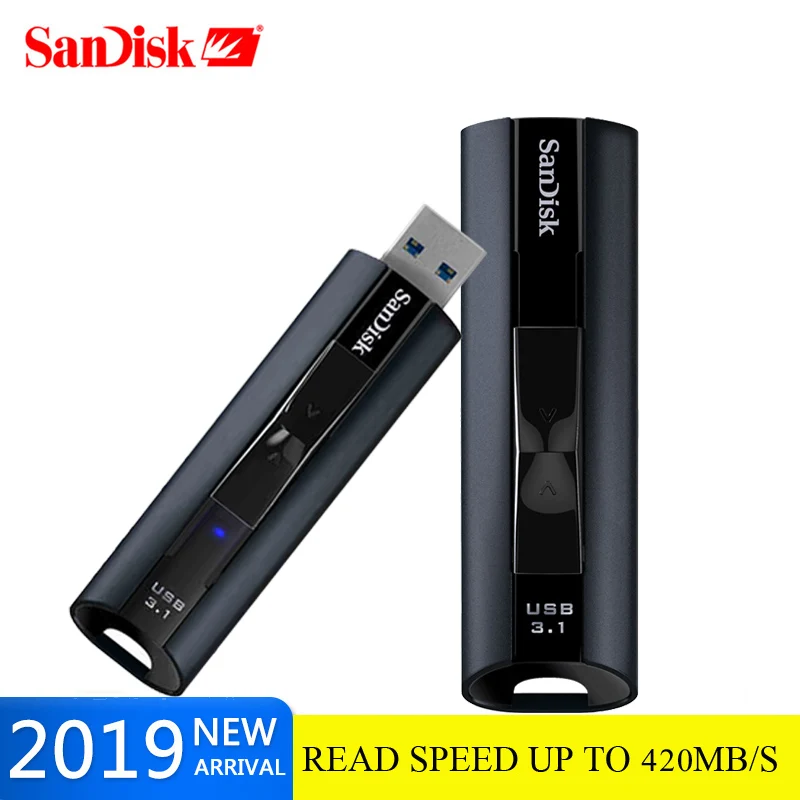 SanDisk USB 3 1 Usb флеш накопитель 128 GB Экстремальный PRO 256GB memoria Flash CZ880 U disco 420 МБ/с. para PC|USB