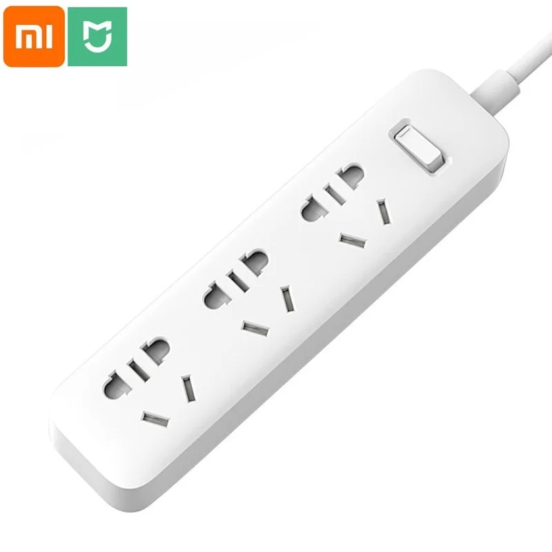 Удлинитель Xiaomi Mijia с 3 розетками домашний удлинитель кабелем 1 м удлинителя