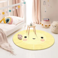 round carpet nordic childrens room lovely chair thickened non slip soft mat