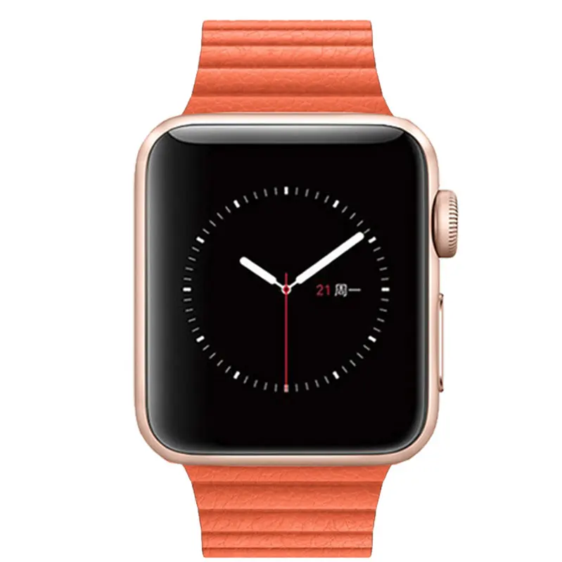 Натуральная кожа для apple watch band 4(iwatch 5) 44 мм 40 мм apple watch 3 2 1 ремешок 42 мм 38 мм аксессуары для запястья браслета