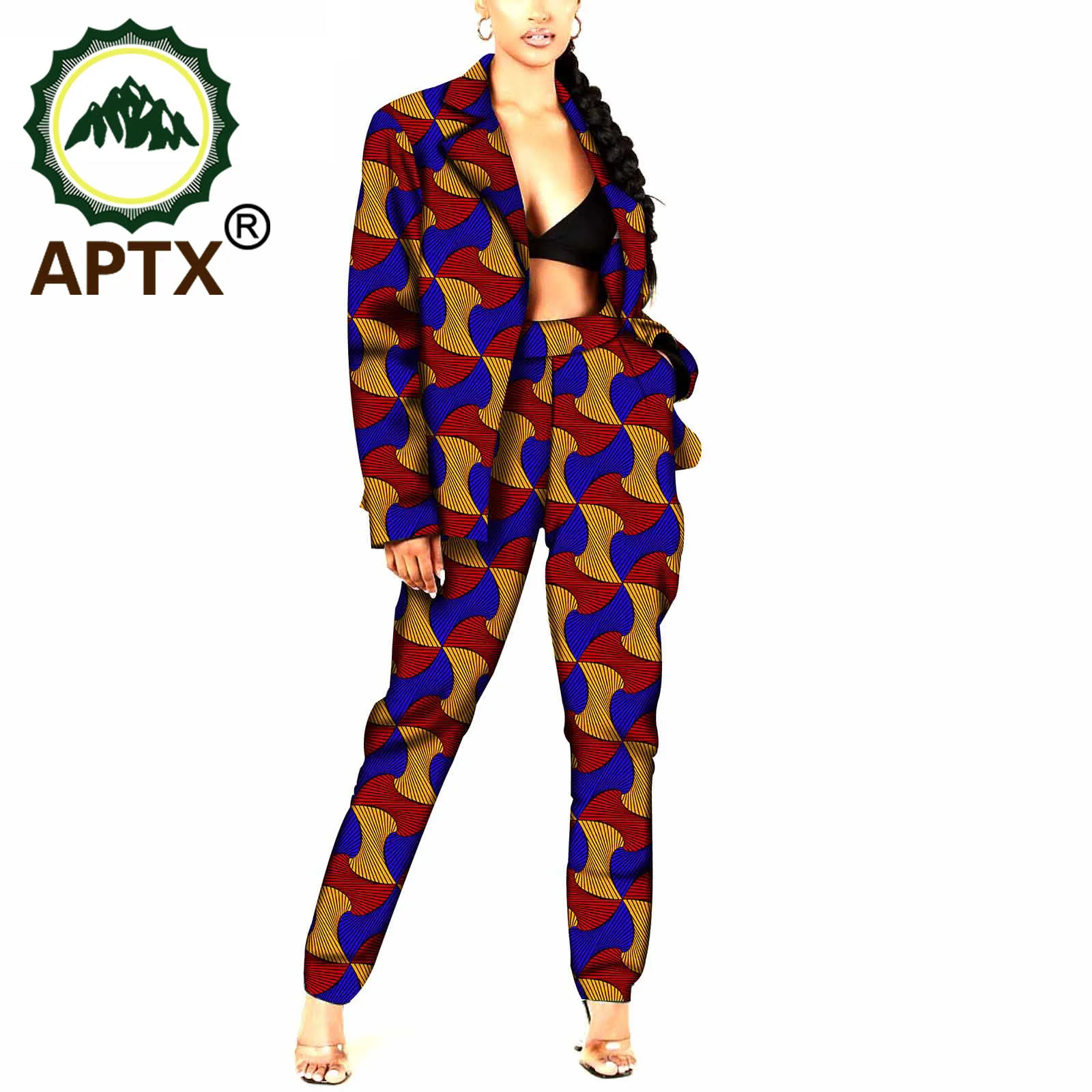 African Clothing For Women Dashiki Style Female Streetwear Office Suit Trousers Fashion Sexy Elegant Outfi Batik Pure Cotton Set