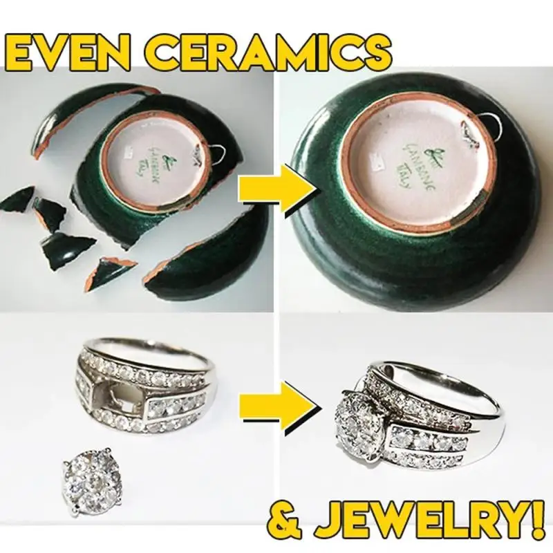 1 Универсальный суперпрочный клей быстрая фиксация пластиковая смола