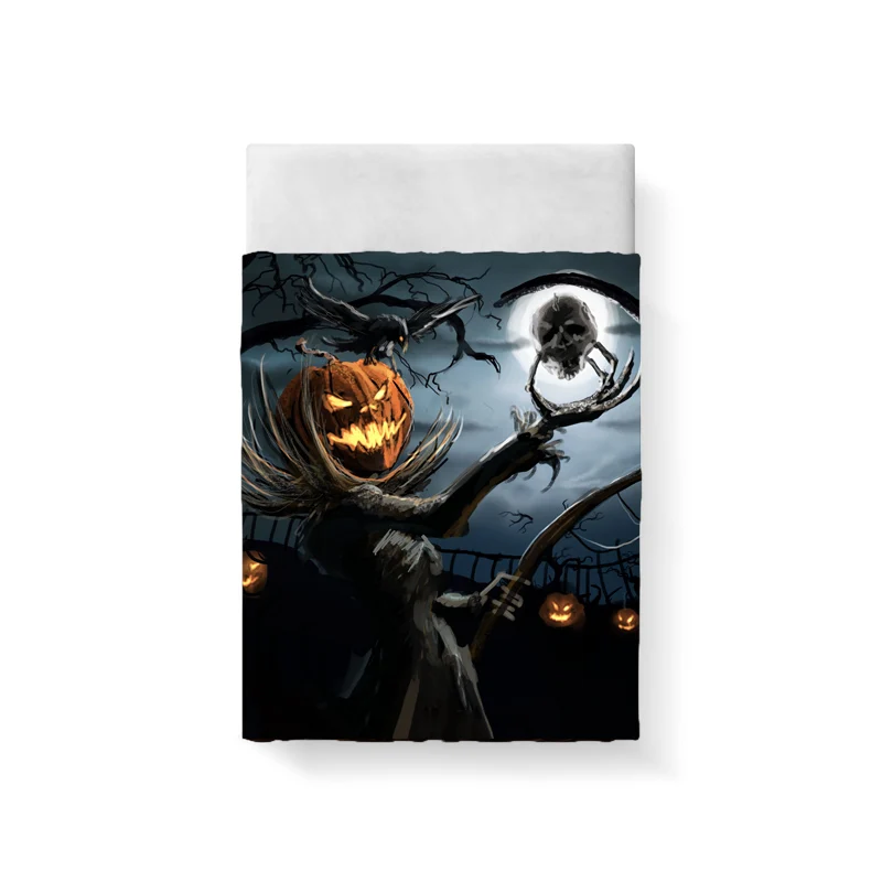 All Saints' Day Halloween Bed Sheet Linen Poplin Cotton Posciel Edredones De Cama Couple Single Euro Kids Twin Xl Bedding 3D | Дом и сад