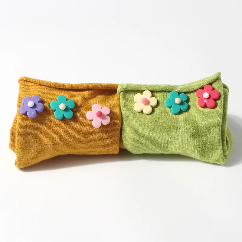 2019 новые женские Короткие хлопковые носки с милыми цветами нежные вязаные