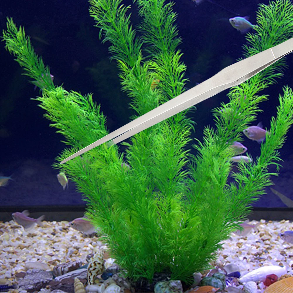 27 см/38 см/48 см прямой/локоть из нержавеющей стали пинцет для аквариума щипцы