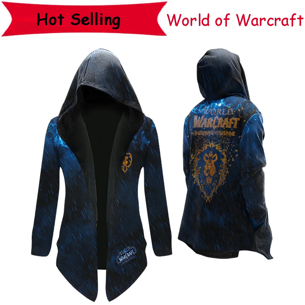 Костюмы для косплея World of Warcraft тренчкот из плюшевой ткани средней длины с ордой