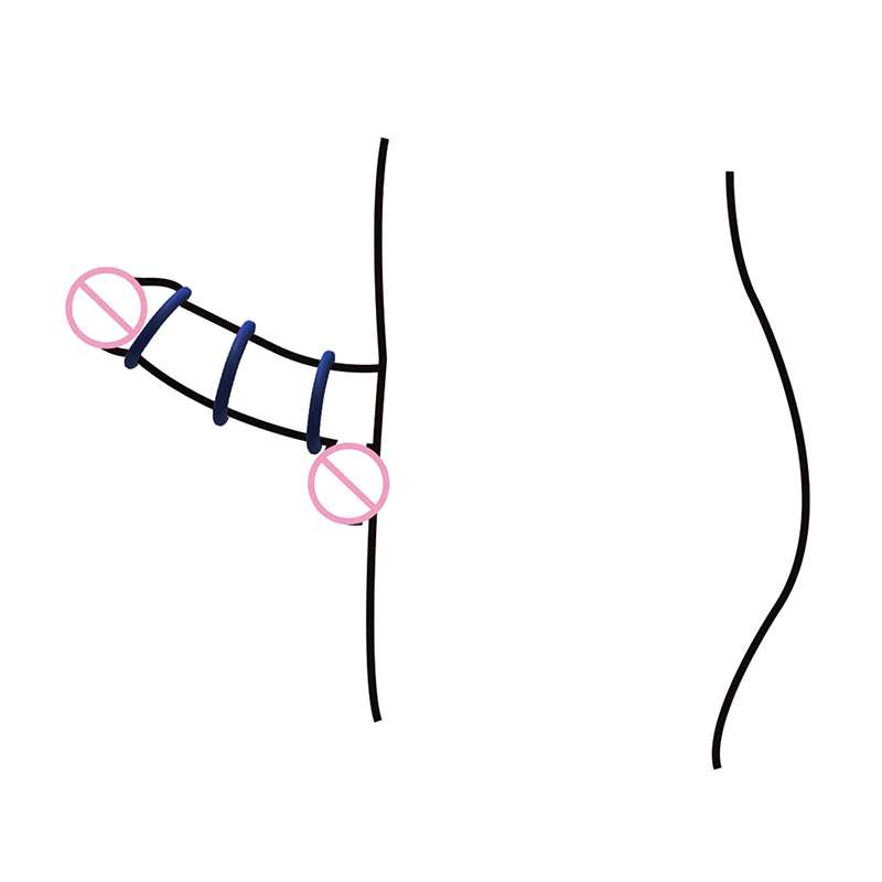 GUIMI 3 шт./компл. прочный силиконовый пенис кольцо для взрослых Для мужчин задержки