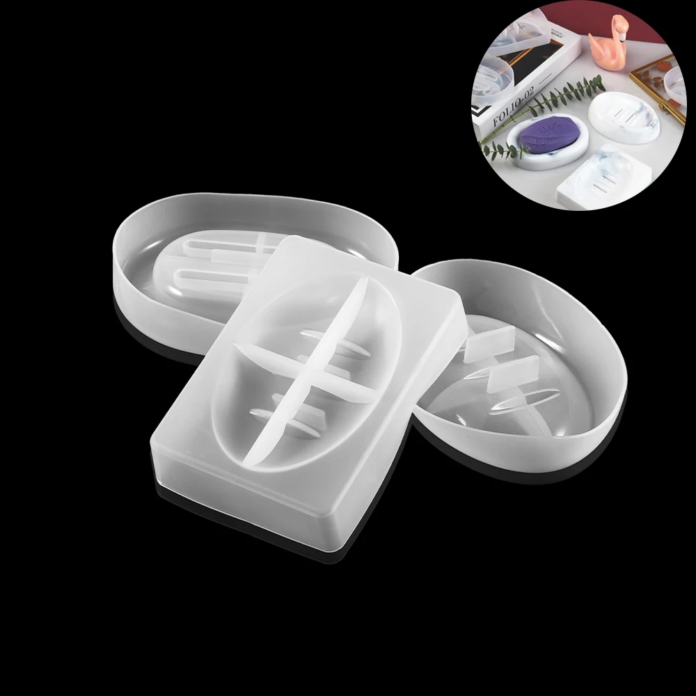 

Прозрачная зеркальная Коробка для мыла, силиконовая фотоемкость, инструмент для слива, лоток для рукоделия, товары для рукоделия