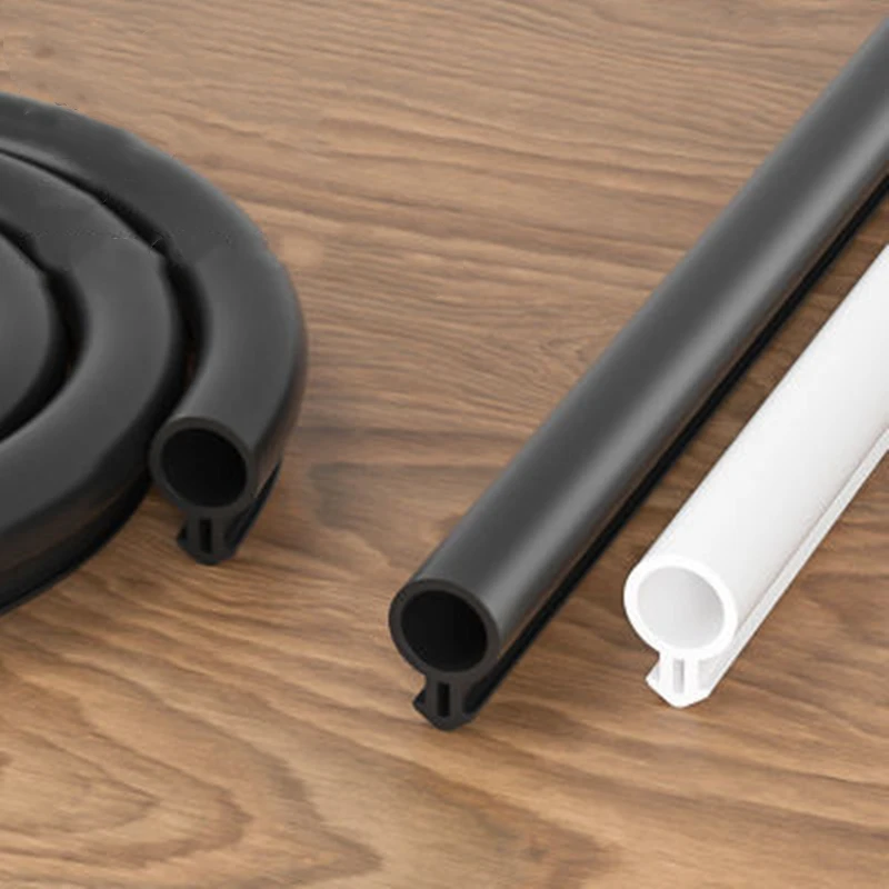 Звукоизоляционные уплотнительные полоски для дверей и окон 6 м пластик силикон