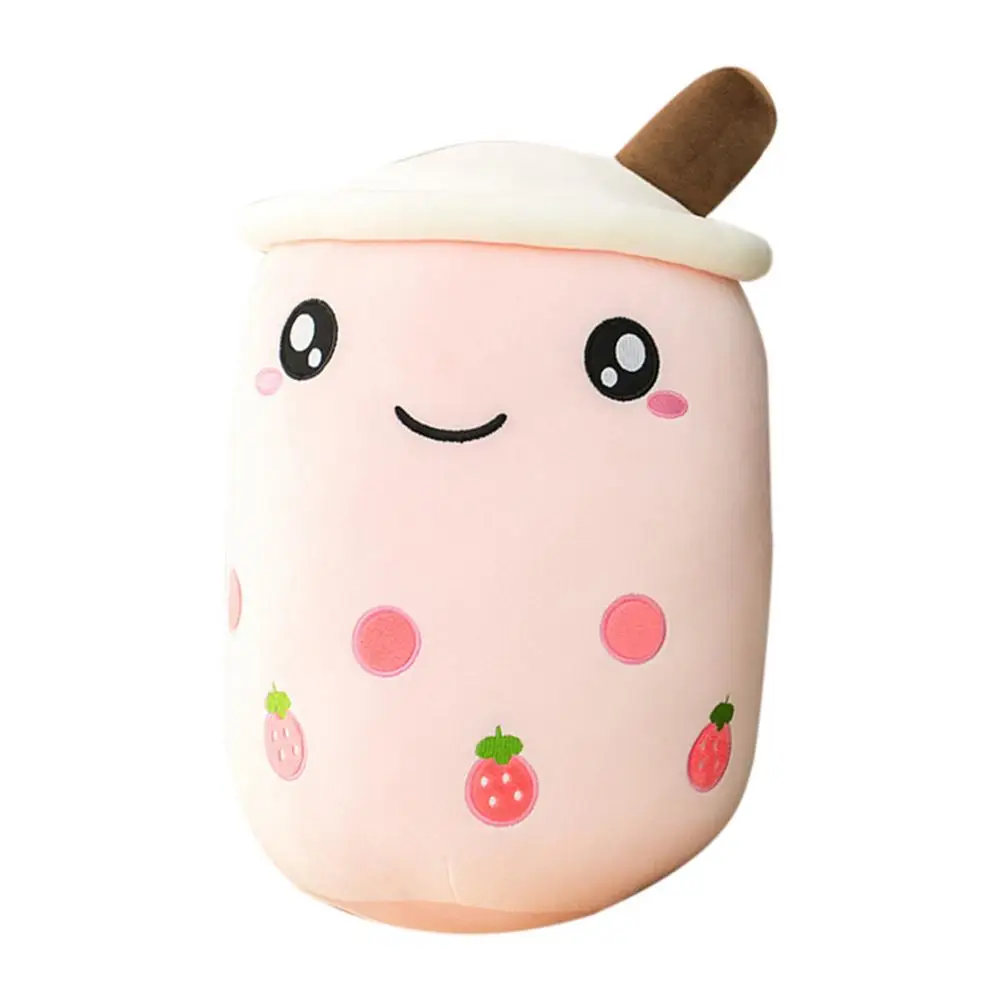 

24cm Kawaii Plush Toy Cuddle Pillow Soft Food Milk Tea Cup Pillow Cushion Stuffed Doll Toy For Children Kids Birthday Gift