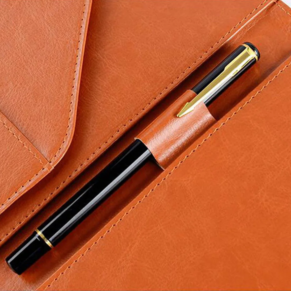 

A5 Clip Board Portable Document Bags Storage Protective Home Stationery File Folder PU Leather Business Office Flip Student