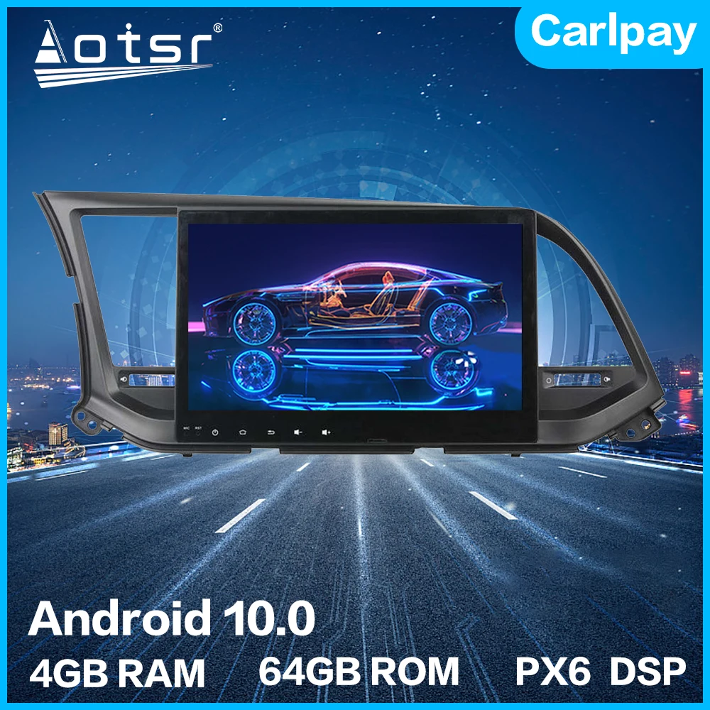 Автомобильный мультимедийный проигрыватель Aotsr Android 10 0 4 + 64 ГБ GPS-навигация