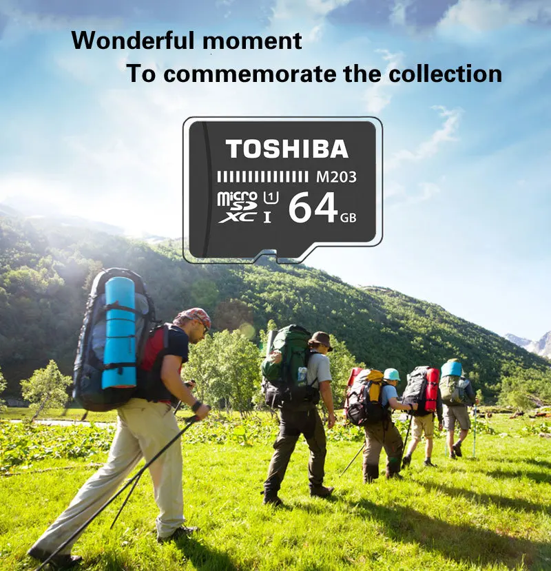 TOSHIBA Micro SD карты M203 Class 10 16 Гб оперативной памяти, 32 Гб встроенной памяти, 64 ГБ 128 Гб карта памяти C10 мини SD карты SDHC/SDXC UHS-I TF карта для смартфона/ТВ