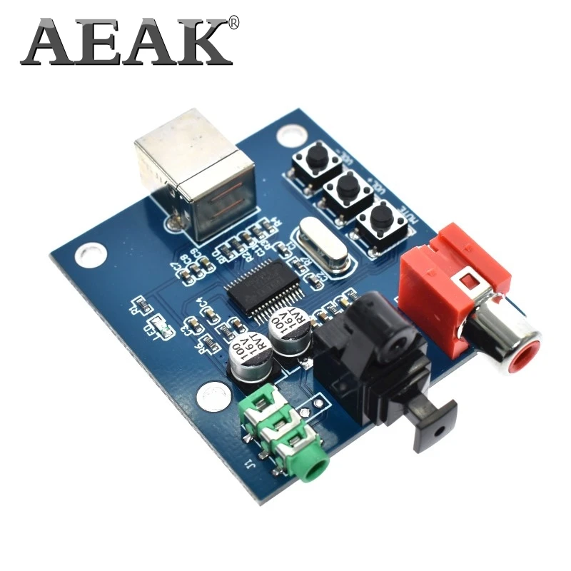 AEAK PCM2704 USB DAC USB мощность волоконно-оптический коаксиальный аналоговый выход для Raspberry Pi Raspbian RaspBMC Windows 7 не нужен привод