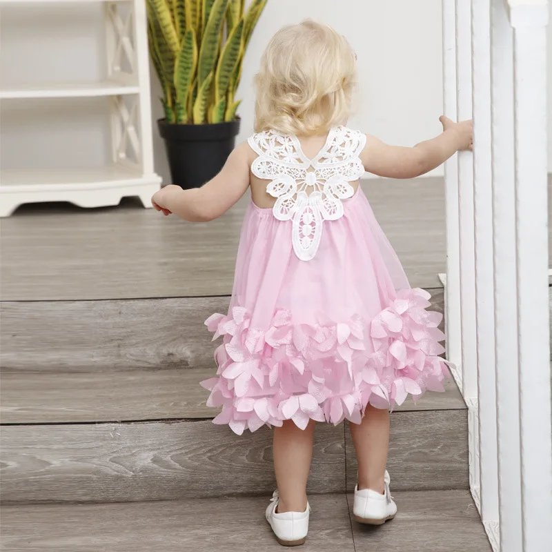Одежда для маленьких девочек летнее платье пачка без рукавов малышей модное
