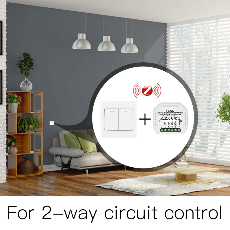 Tuya Smart Zigbee Switch Dimmer Module Dimmable 110-240V Home Automation Voice Control Works With Google And Alexa | Электроника