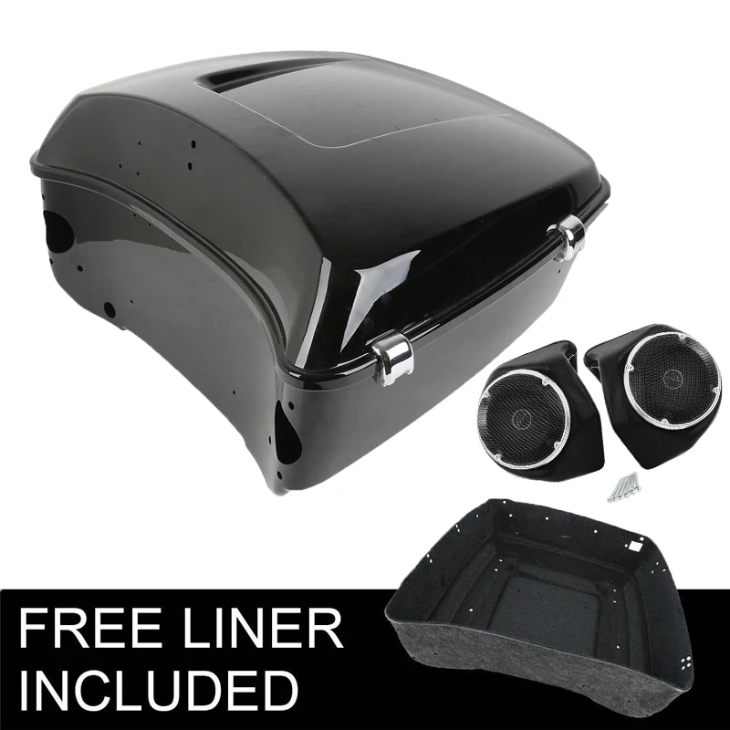 Колонки для мотоцикла 13 7 дюйма King Pack багажник 6 5 Harley Tour Pak Touring Road Street скользящий