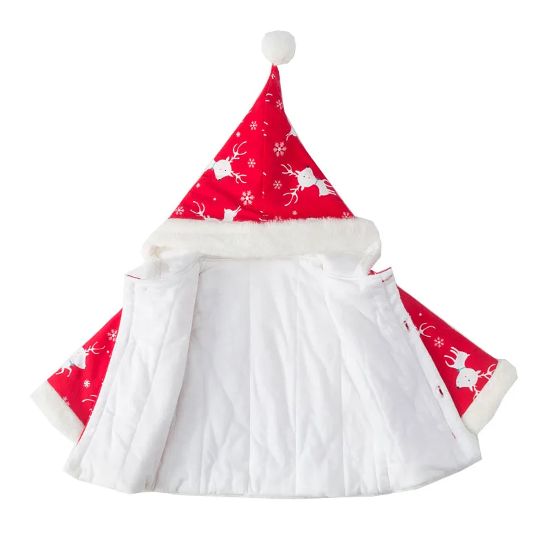 9-24 months Xmas Warm Winter Children Baby Jackets Kids Girls Boys Christmas Print Deer Infants Coat Cardigan Newborn Outwear | Детская