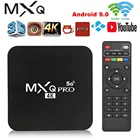 Mxq Pro 4k 2,4g5ghz Wifi Android 9.0 четырехъядерный Смарт ТВ приставка медиаплеер 2g + 16g Wifi Android 9.0 четырехъядерный Смарт ТВ приставка медиа