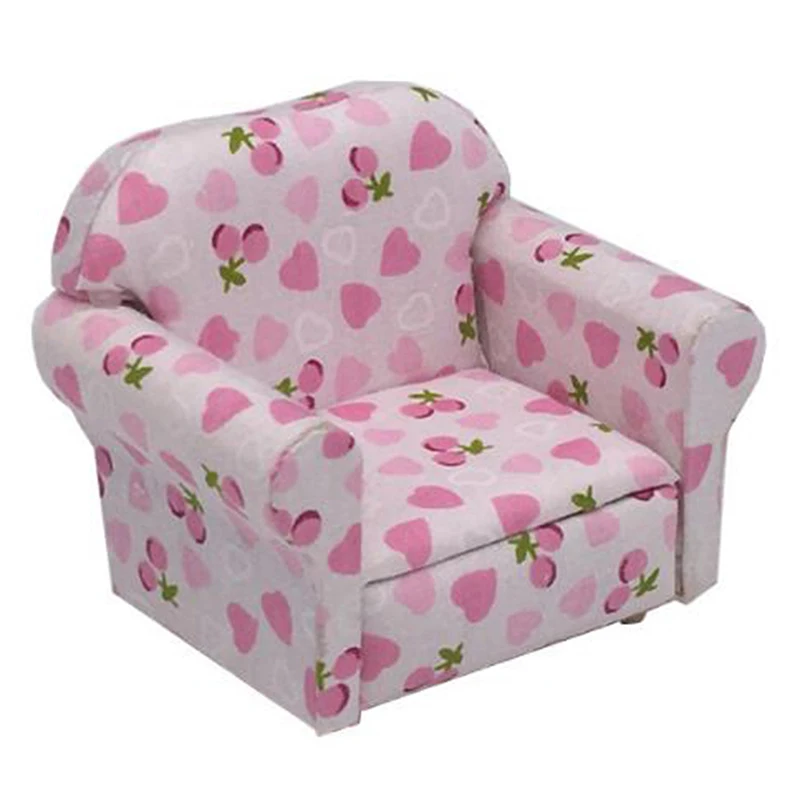 Горячая Распродажа 1 шт. 1:12 миниатюрный мягкий одиночный диван для кукол мини