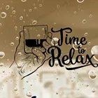 3D бар алкоголь Ресторан виски Текила вино напиток виниловый стикер на окно декоративные обои Съемный Настенный постер rb301