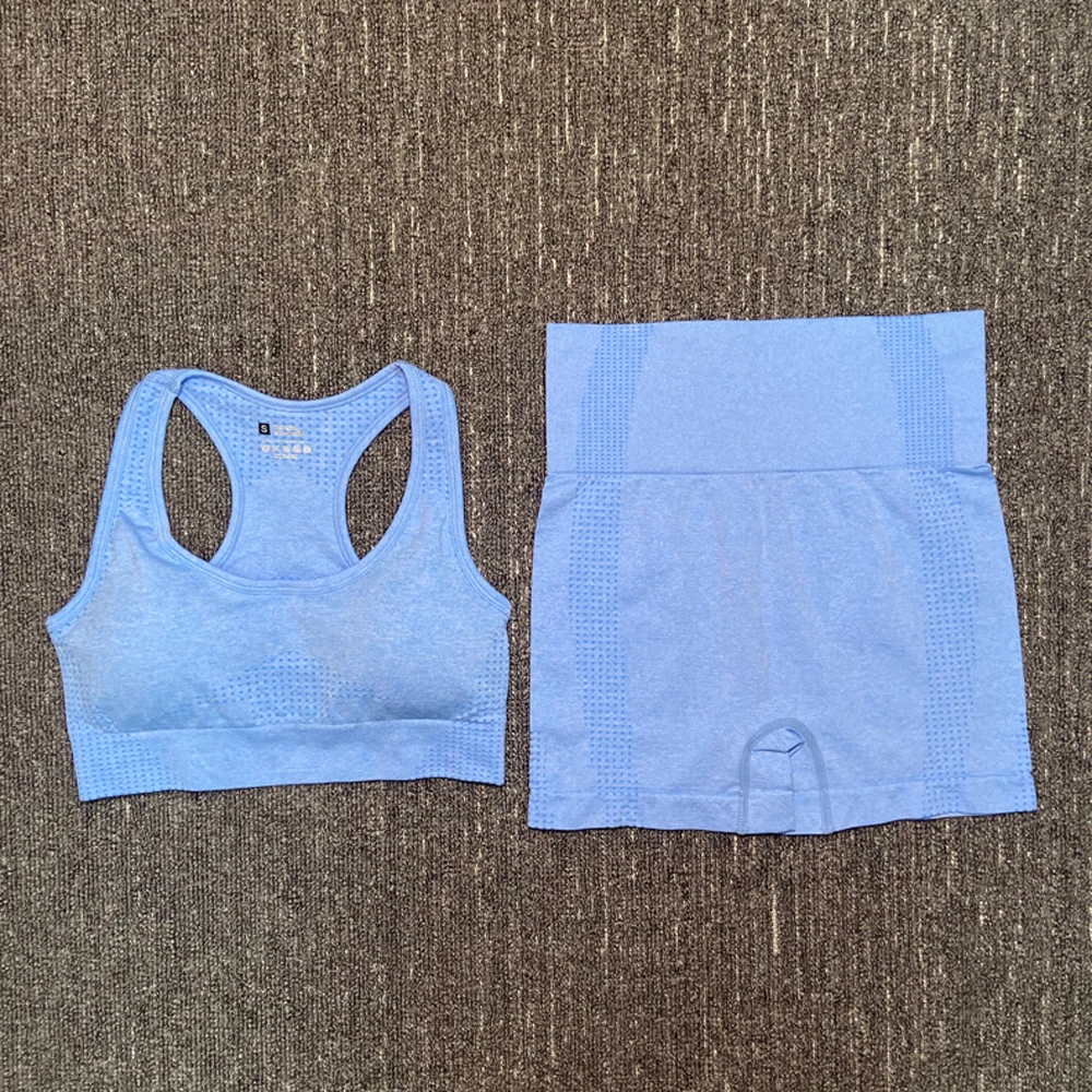 Женский бесшовный комплект для йоги ISIYUAN спортивные костюмы фитнеса одежда