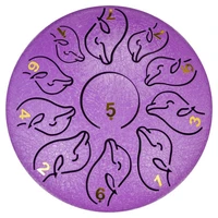 new 6 11 tone steel tongue drum ethereal color empty carefree hand disc drum instrument childrens toy learning dolphin