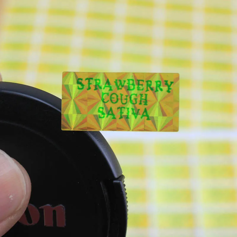 Виниловая голограмма на заказ печатная бутылка защитная этикетка наклейка