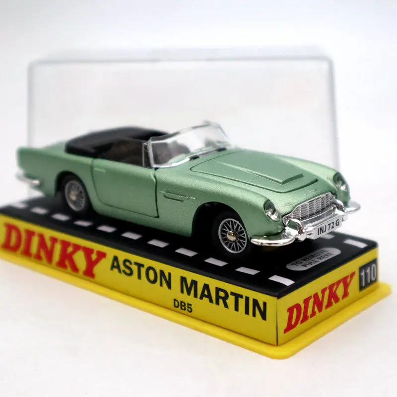 Атлас 1:43 Dinky toys 110 Aston Martin Зеленая коллекция моделей литья под давлением