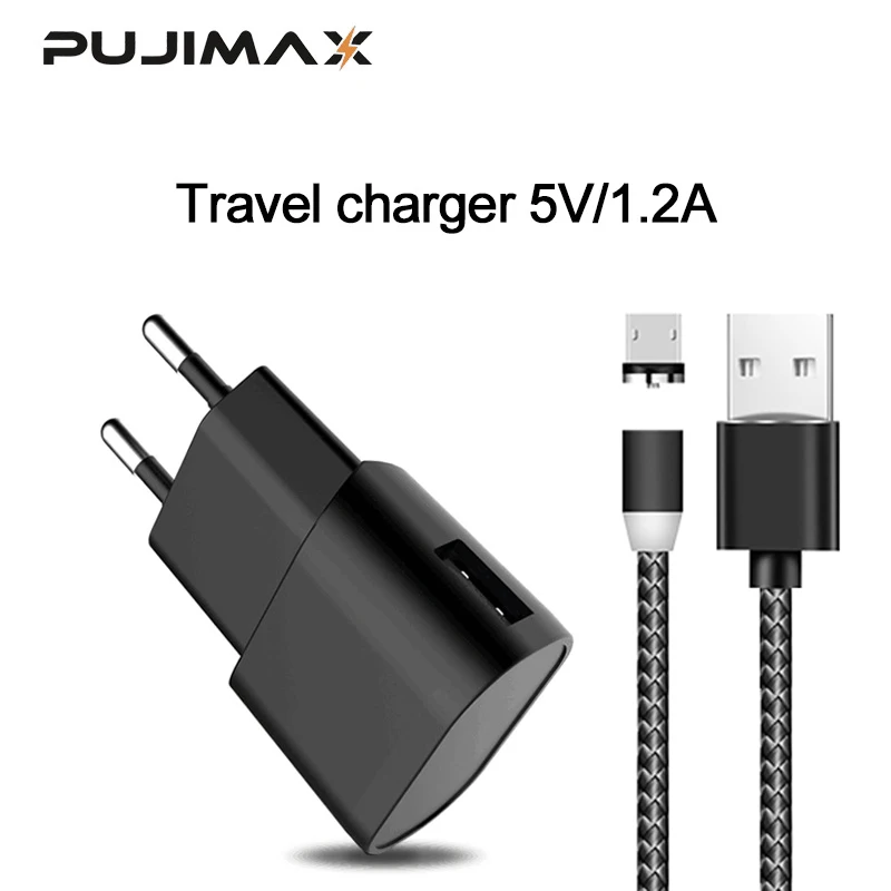 Usb зарядное устройство PUJIMAX с магнитным кабелем 1 м для samsung xiaomi 5V 1.2A USB