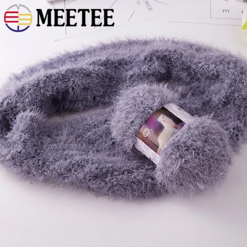 Meetee 4pcs Super Soft Ball Woolen Thick Water Velvet Yarn Baby Hand knitted Coarse Wool DIY Manual Infant Sweater|Пряжа| |