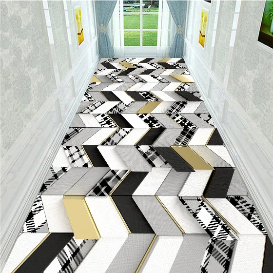 Геометрический Коврик для коридора в скандинавском стиле настил