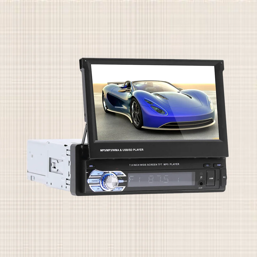 

1Pc 7 Inches Flexible Professional Car Mp5 Player Mp3 Radio AIO Machine