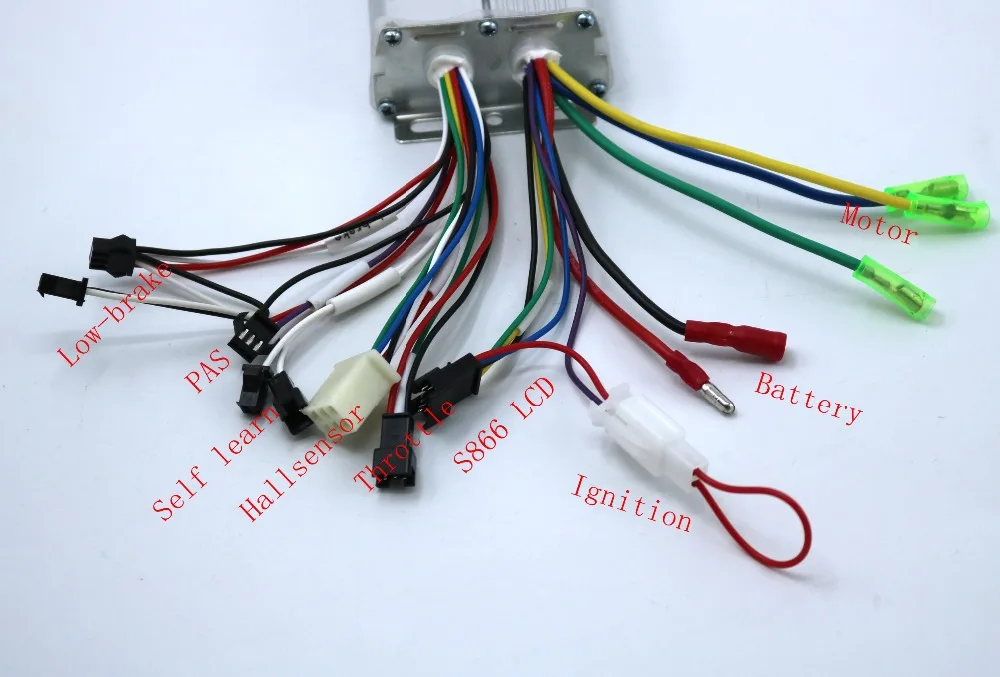 GREENTIME 36V 48V 350W 18A BLDC контроллер двигателя E-велосипед бесколлекторный регулятор скорости и S866 ЖК-дисплей Дисплей один комплект