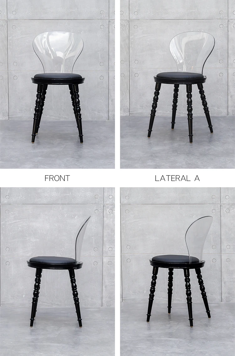 Акриловый прозрачный пластиковый стул дьявола призрака скандинавский