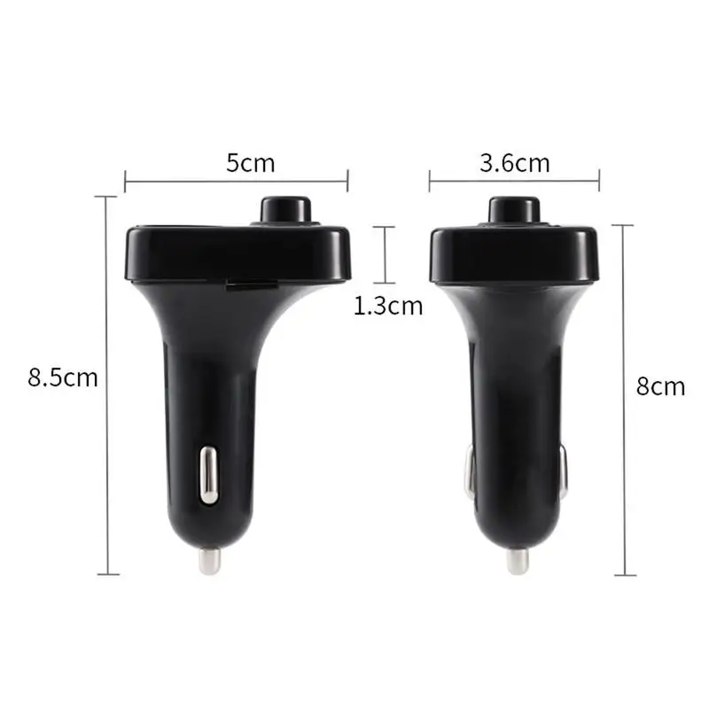 

Bluetooth 5.0 Car MP3 Player Handsfree Auto Kit FM Dual Fast Wireless Receiver Lighter USB Cigarette Charger Transmitter Au W1B4