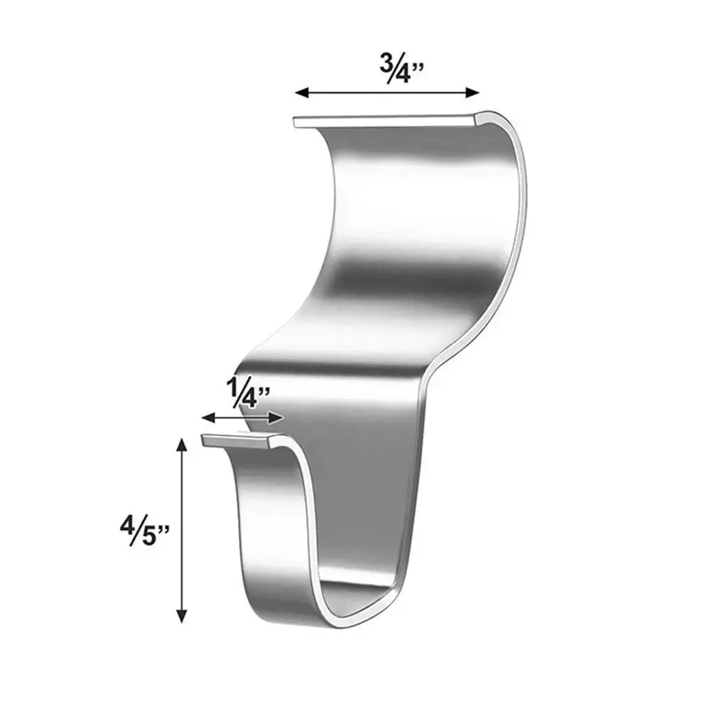 

10Pcs Vinyl Siding Hooks Hangers No-Hole Hangers No Drilling Needed Steel Hanging Wall Hook Outdoor Kitchen Storage