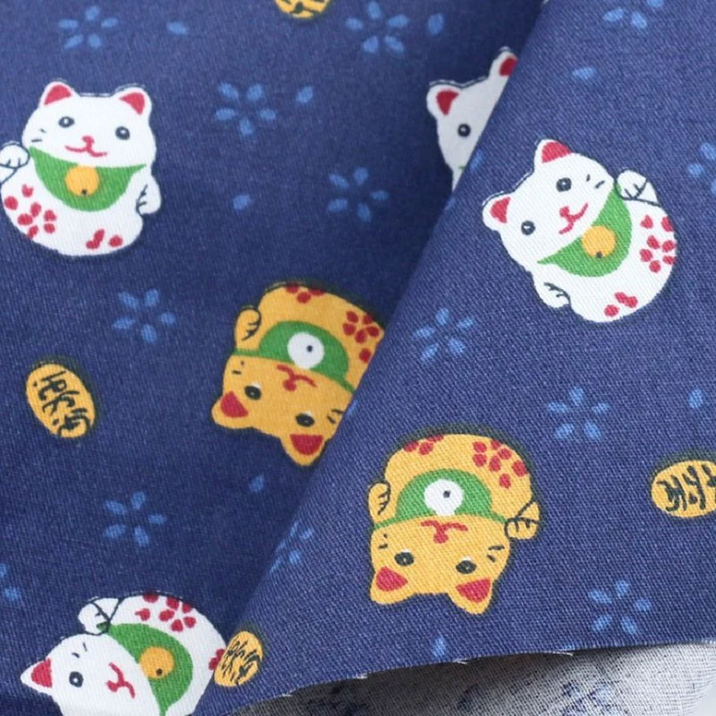 

New Cartoon Twill Printing Fabric Hand DIY Patchwork Set 8 Pieces of Decorative Cloth Children's Bed Fabric