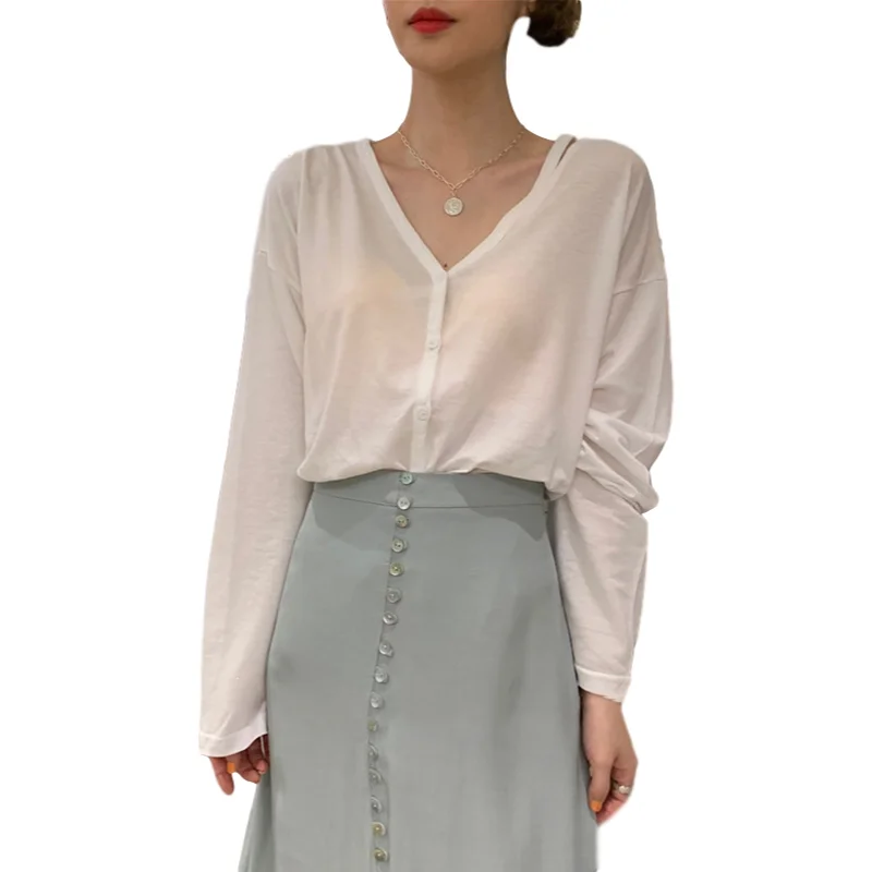 

New Spring Top Sexy T Shirt Women Elasticity T-Shirt Korean Style Tee Woman Clothes Slim Tshirt Female Skinny Long Sleeve Tops