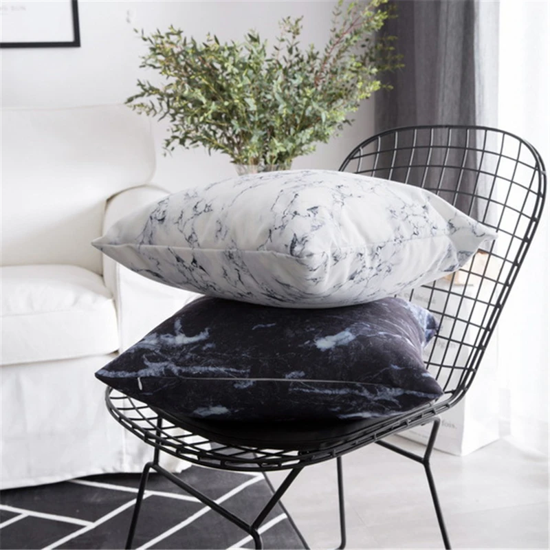 Синий чехол для подушки домашний декор полиэстер хлопок полотно Толстая накидка