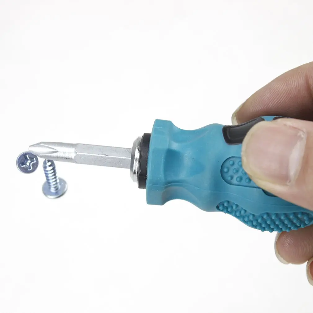 Short Shank 2 Ways Screwdrivers Telescopic Dual Purpose Screwdriver Adjustable Magnetic Precision Repairing Tool Drop Shipping |