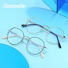 Очки iboode для близорукости для мужчин и женщин, классические ретро-очки с прозрачными линзами с защитой от сисветильник и близорукости, в металлической оправе, от-1,0 до-4,5